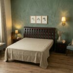 Giường Caro Gỗ Tràm Tự Nhiên