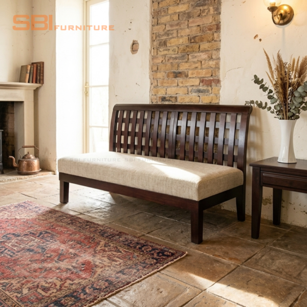 Sofa Caro Gỗ Tràm Bông Vàng (không tay vịn) - 2
